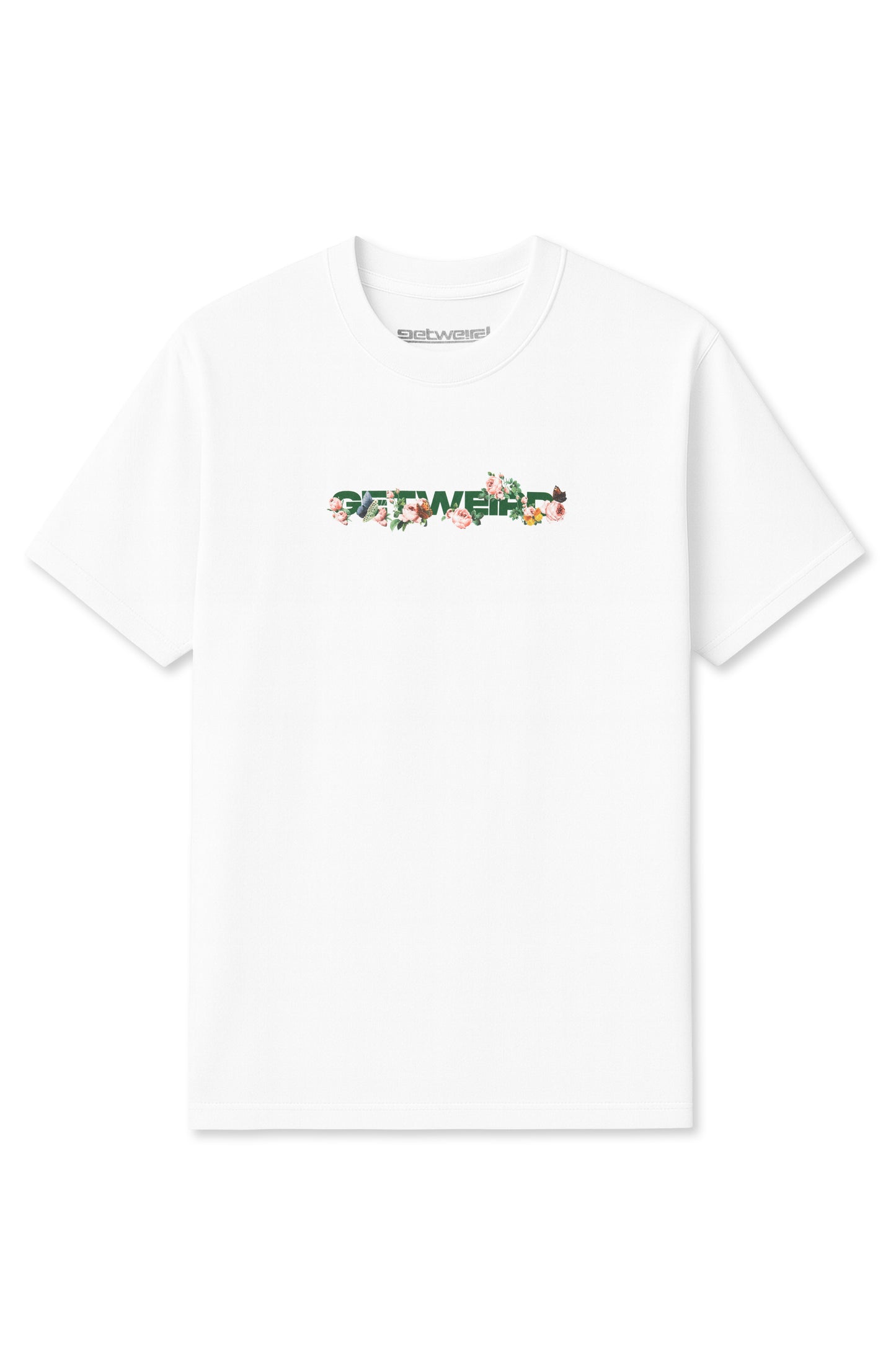 Get Weird Flowers Tee - White
