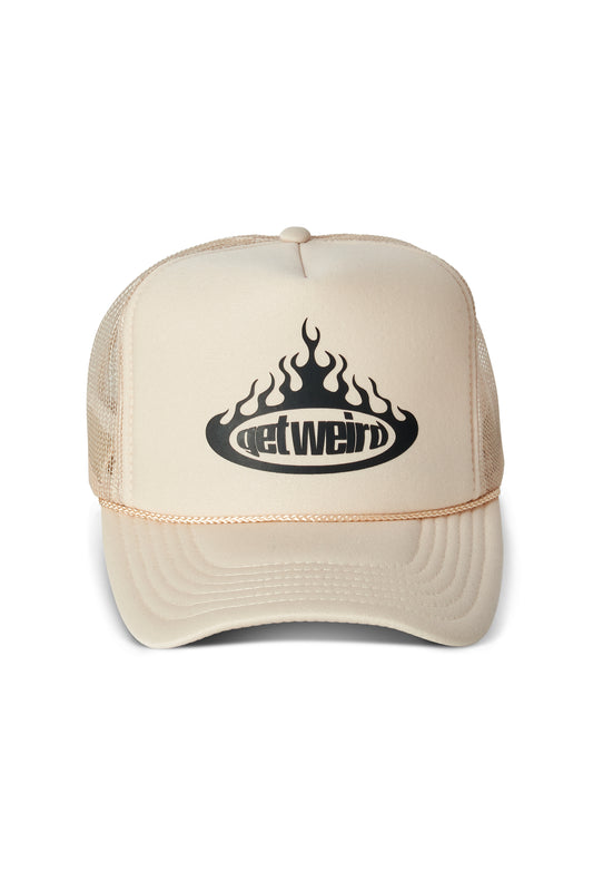 Get Weird Flame Cap - Cream