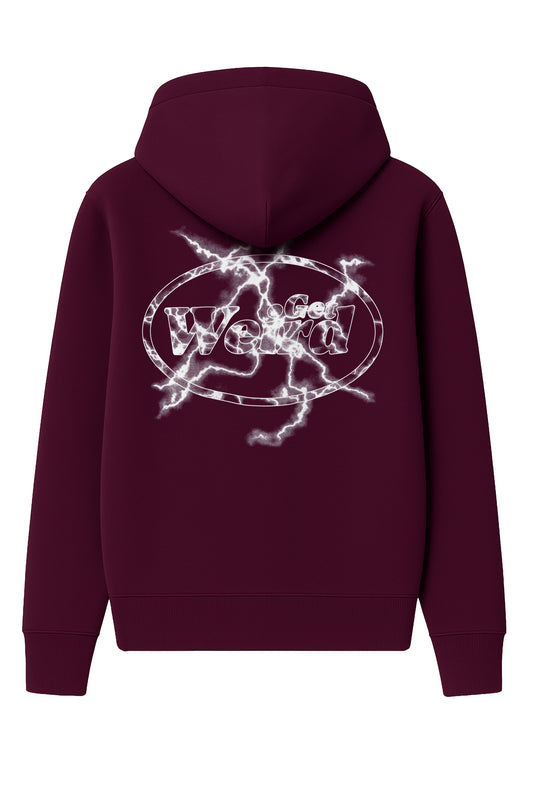 Get Weird Lighting Hoodie - Red