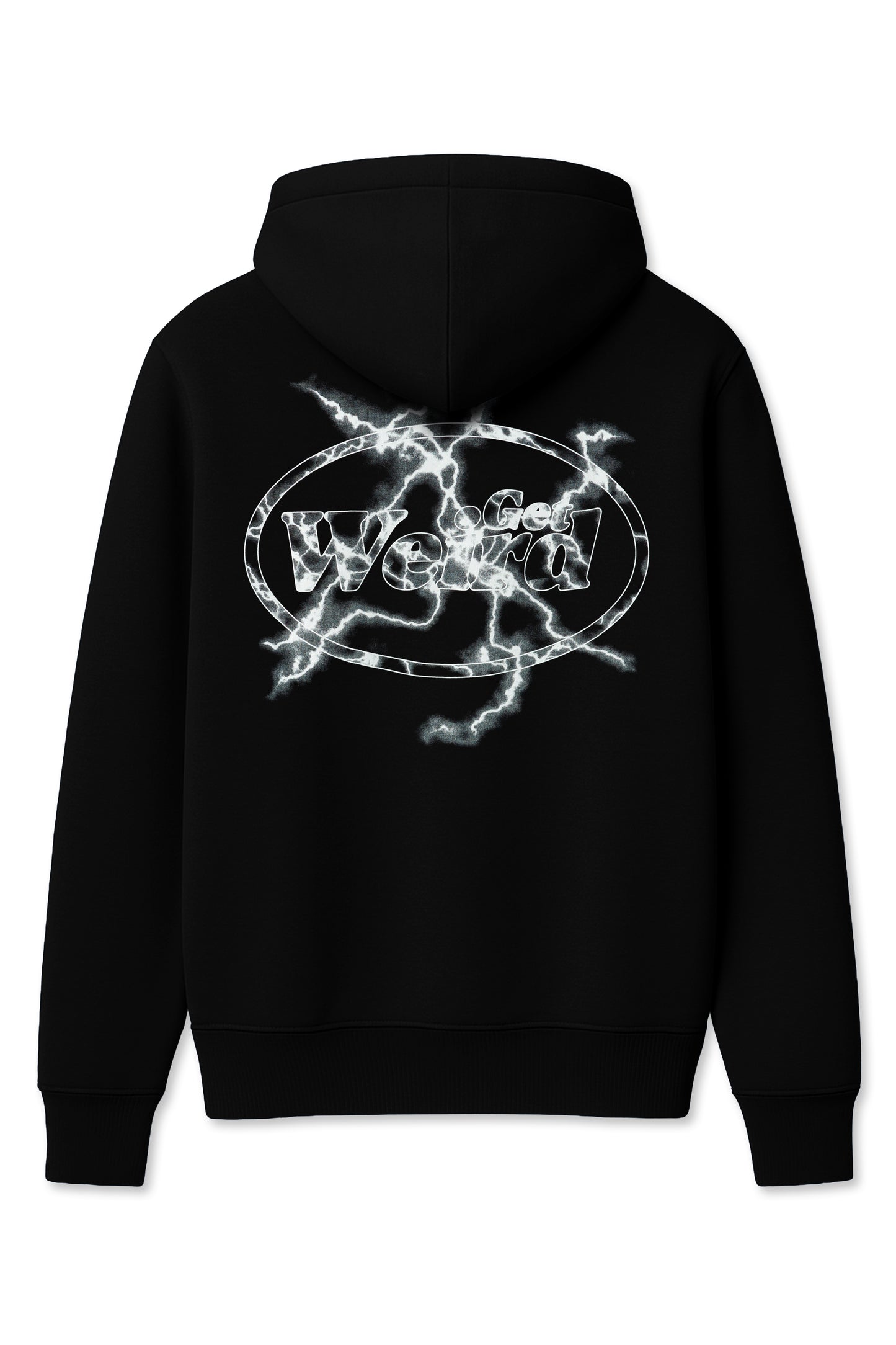 Get Weird Lighting Hoodie - Black