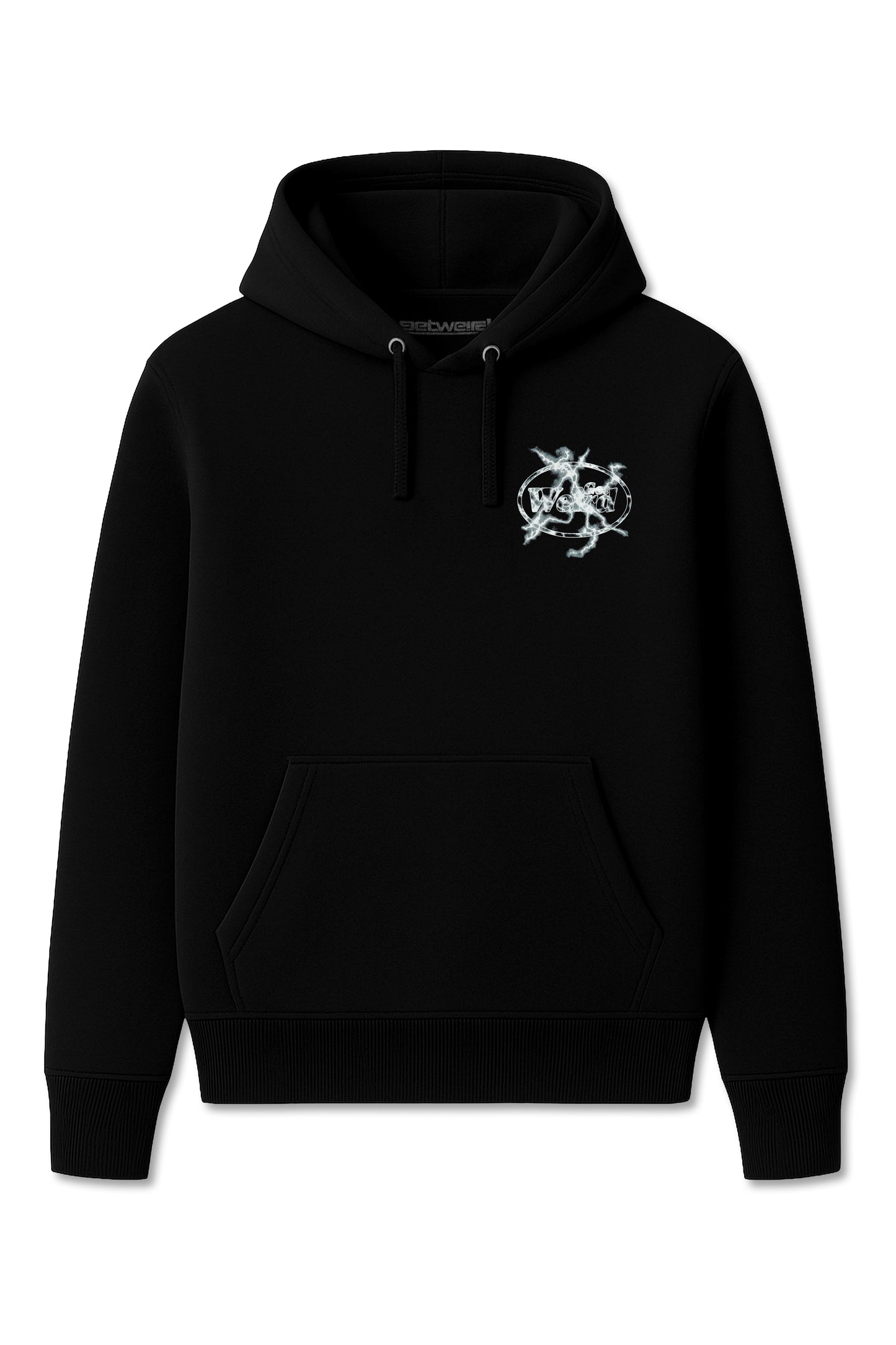 Get Weird Lighting Hoodie - Black