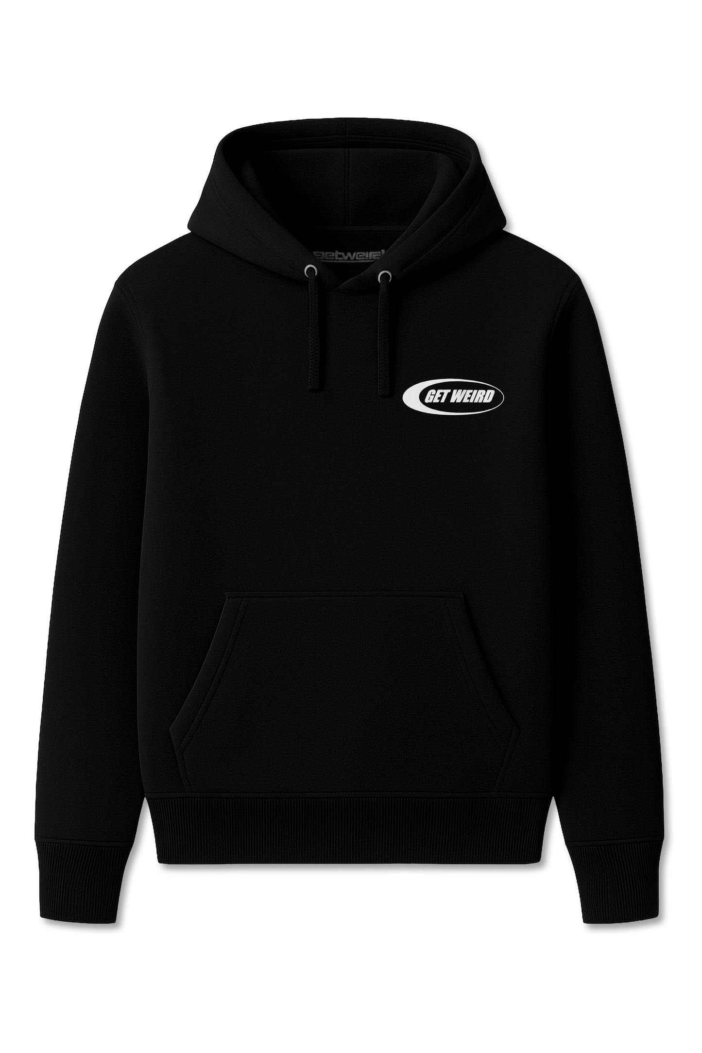 Get Weird Logo Hoodie - Black