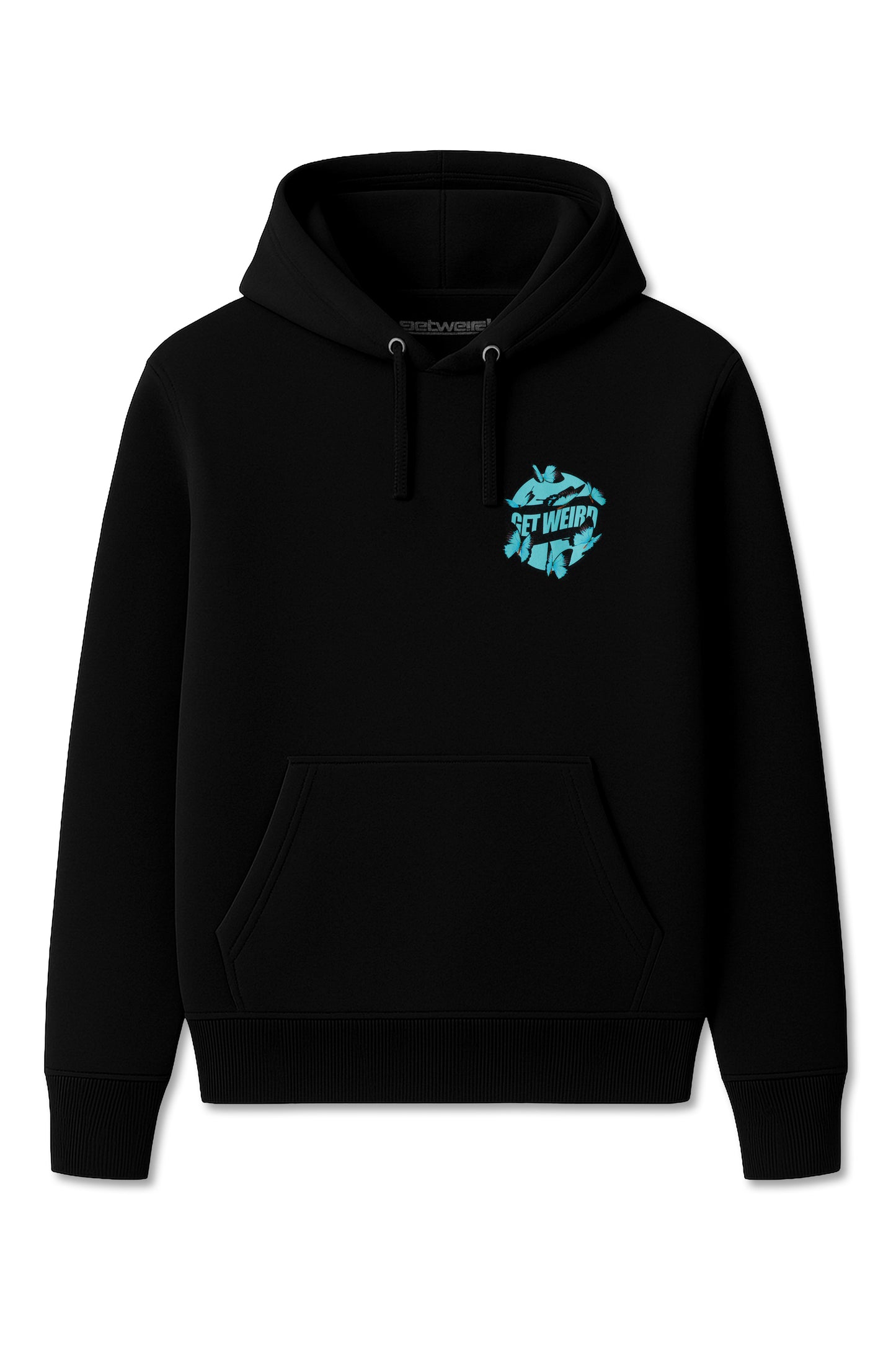 Get Weird Butterfly Hoodie - Black