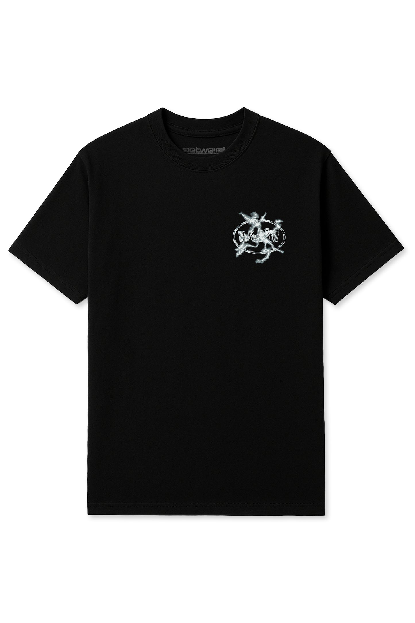 Get Weird Lighting Tee - Black