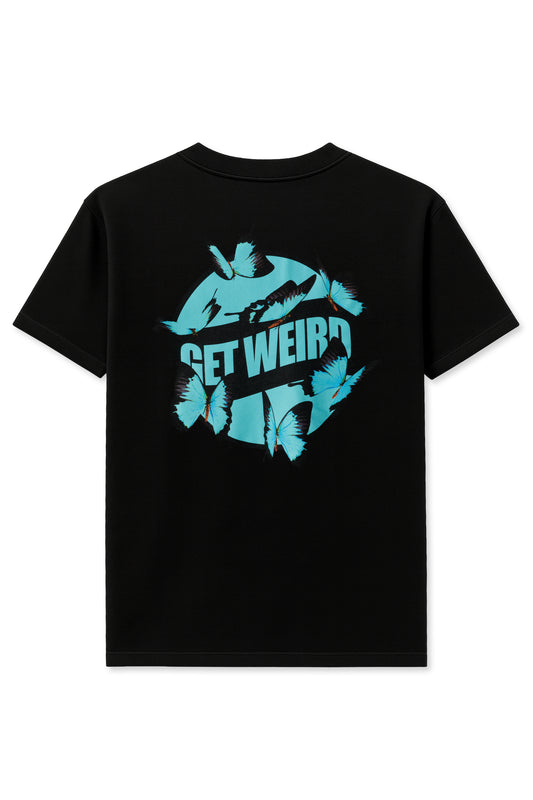 Get Weird Butterfly Tee - Blue