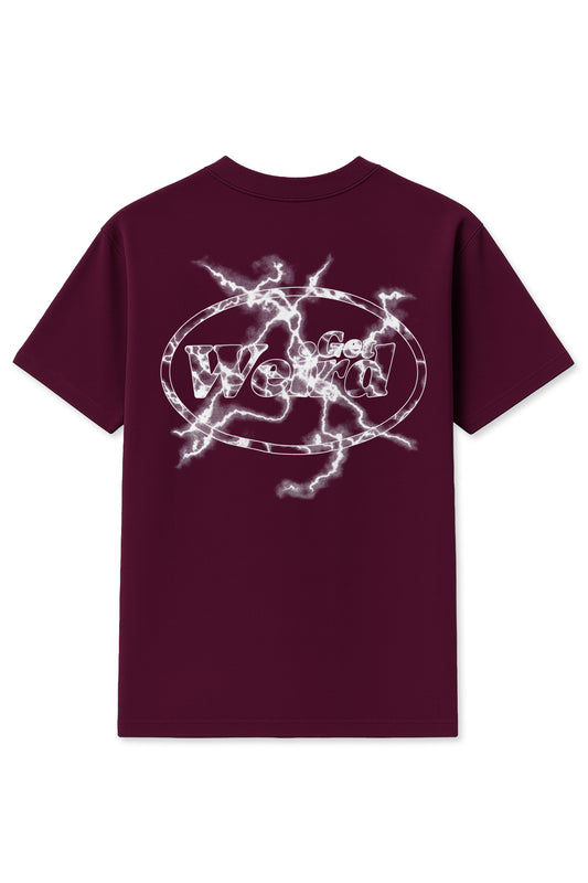 Get Weird Lighting Tee - Red