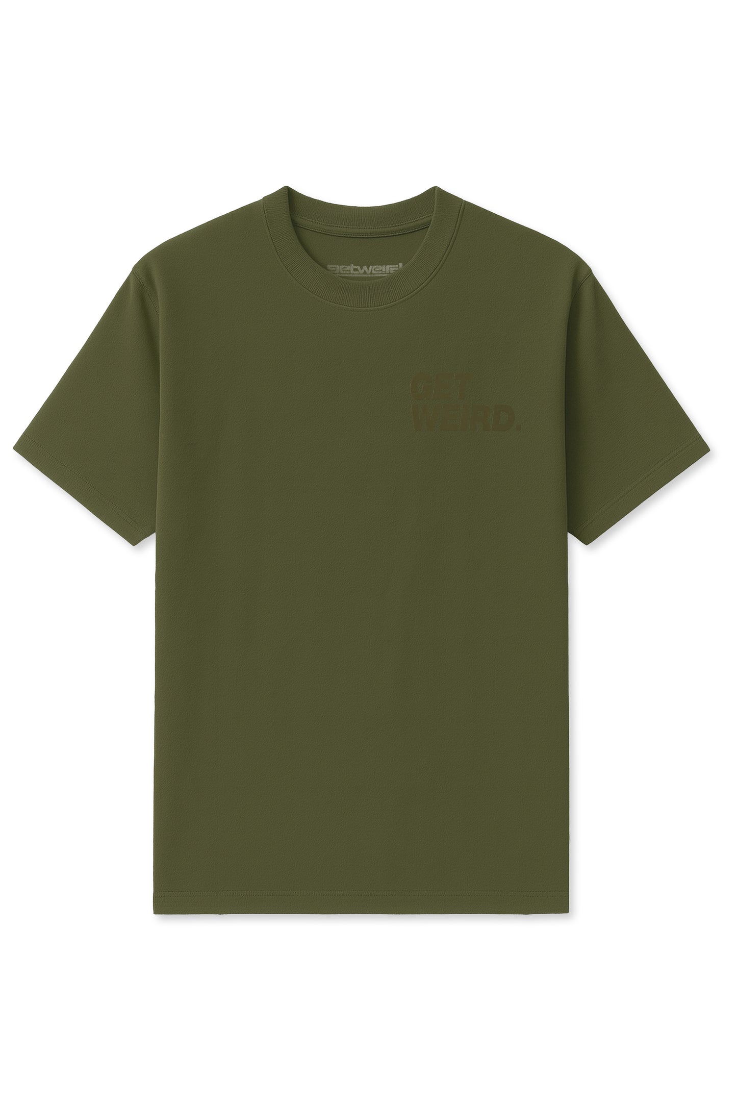 Get Weird Block Tee - Army