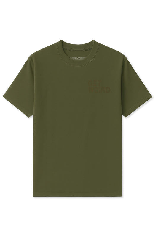 Get Weird Block Tee - Army