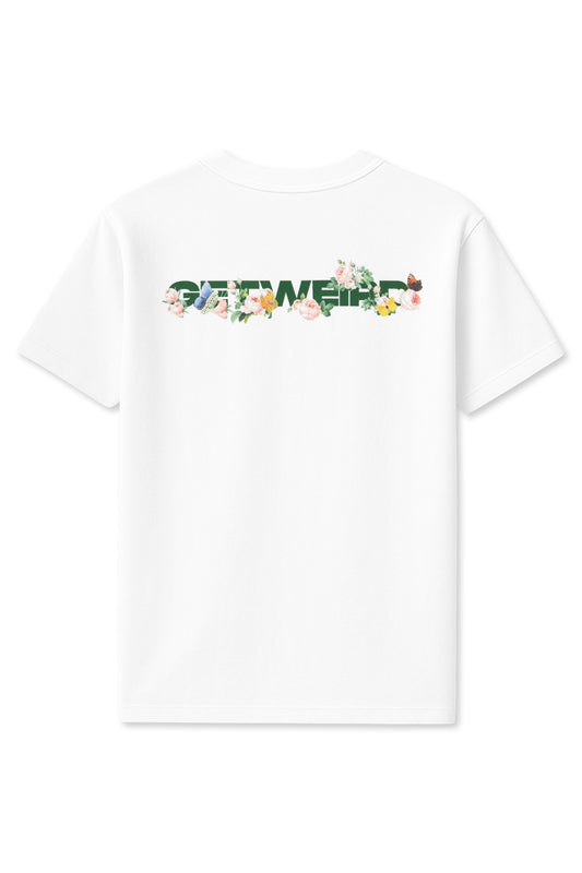 Get Weird Flowers Tee - White