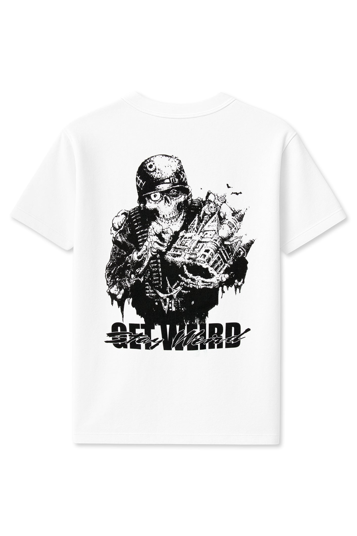 Get Weird Stay Weird Tee - White