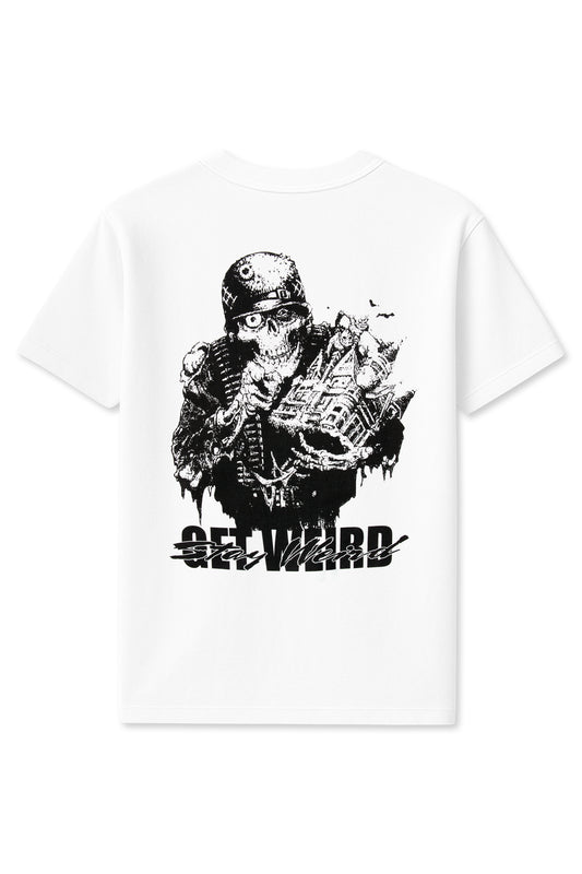 Get Weird Stay Weird Tee - White