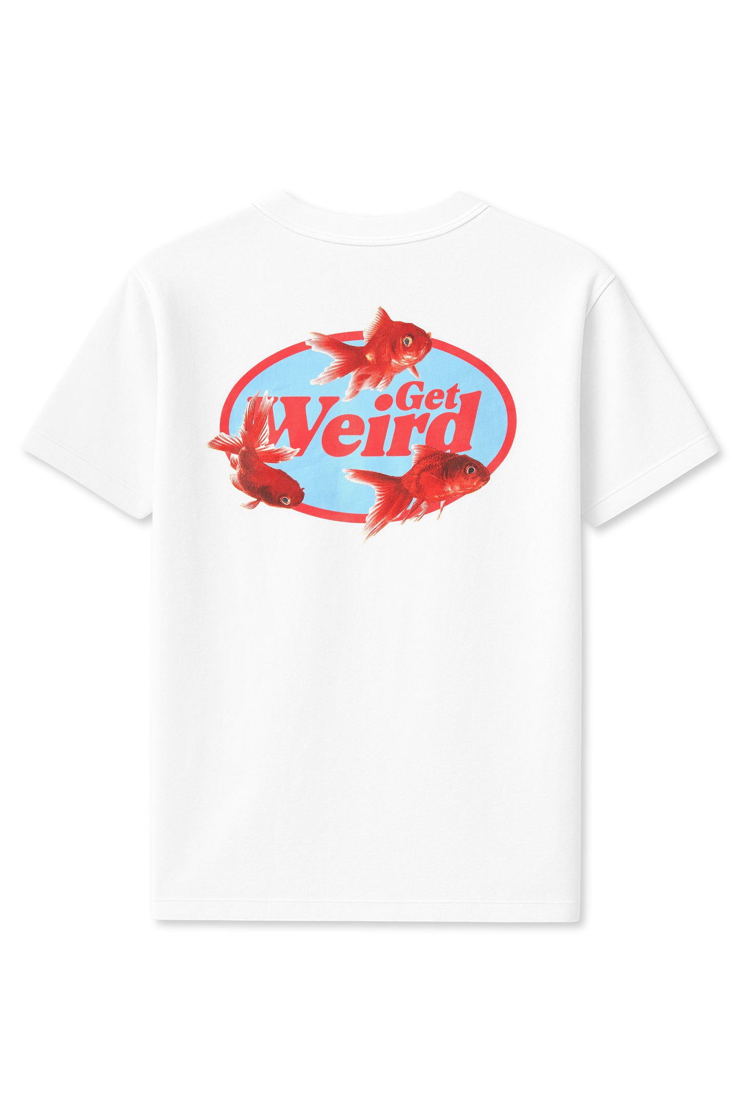 Get Weird Gold Fish Tee - Red