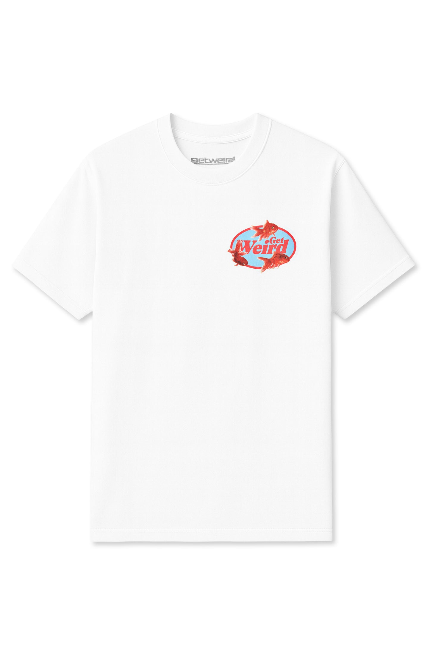 Get Weird Gold Fish Tee - Red